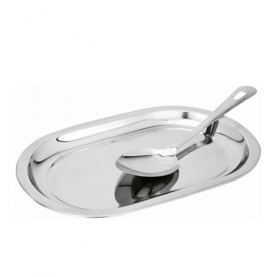 Jogo 2 Peças de Inox Para Servir Arroz